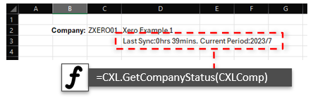 Get Company Sync Status and Current Period