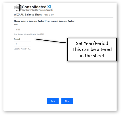 Select age the periods, and number of years to list