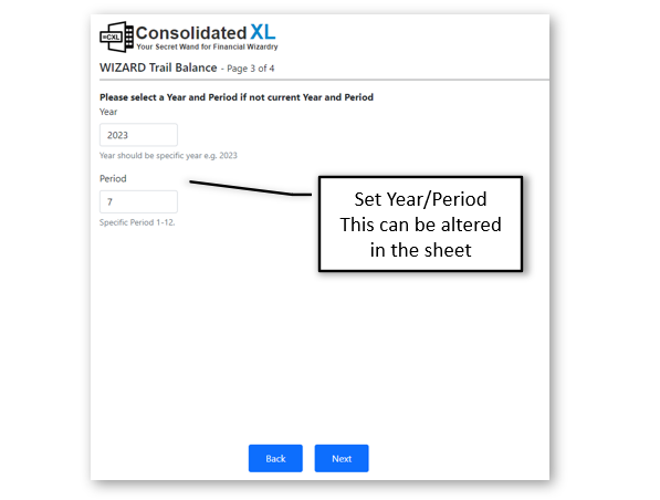 Select age the periods, and number of years to list